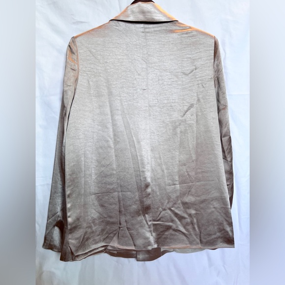 Lulu's Taupe Satin Oversized Blazer - NWT, very oversized - Picture 5 of 9